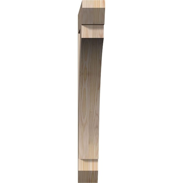 Thorton Slat Smooth Bracket, Douglas Fir, 3 1/2W X 30D X 30H